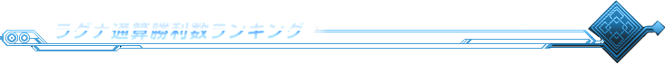 ラグナ通算勝利数ランキング